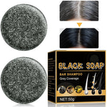 Load image into Gallery viewer, Black Soap For Grey Hair